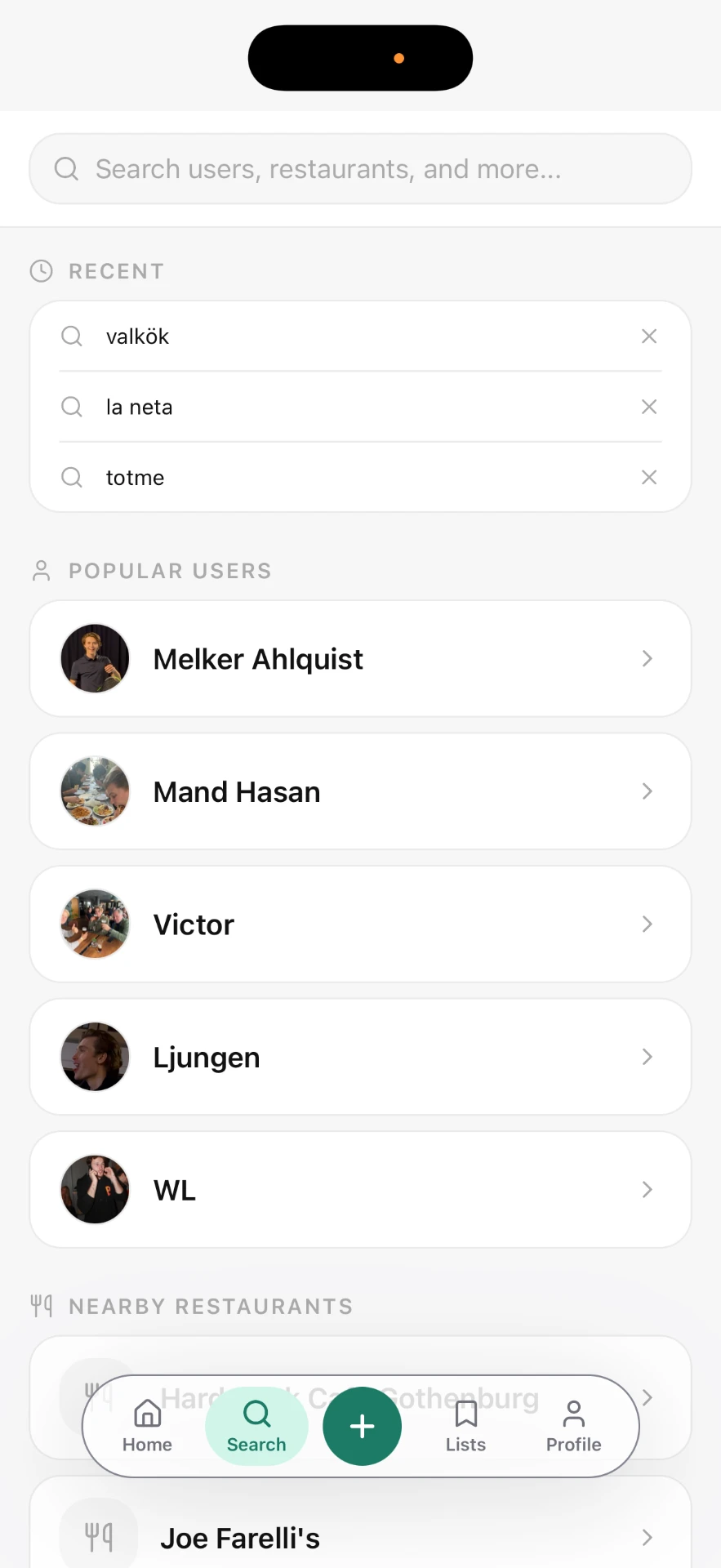 TASTI – Sök